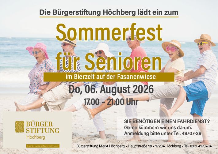 Anzeige Sommerfest Senioren 2026